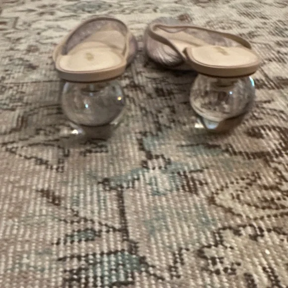 Cult Gaia Clear Beige Women's Mules - Picture 4 of 6
